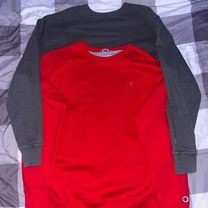 2 champion crewnecks